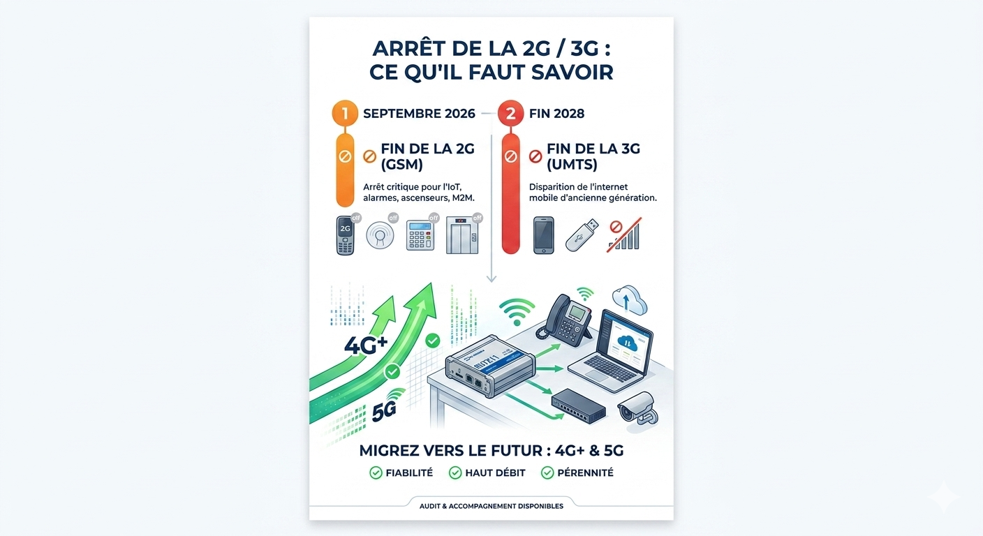 Arrêt de la 2G / 3G : Votre entreprise est-elle prête pour le « Grand Switch-Off » ?